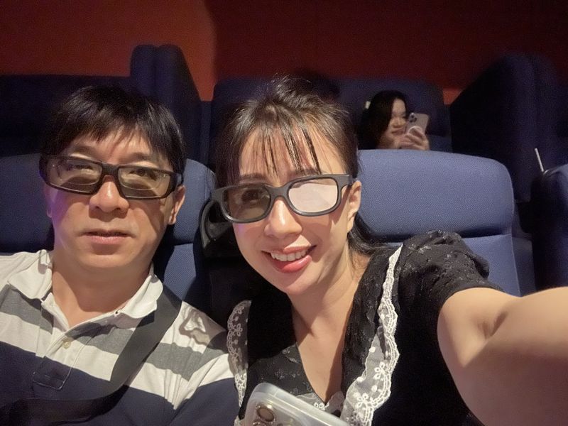 Jinsoo and Kla at a local restaurant